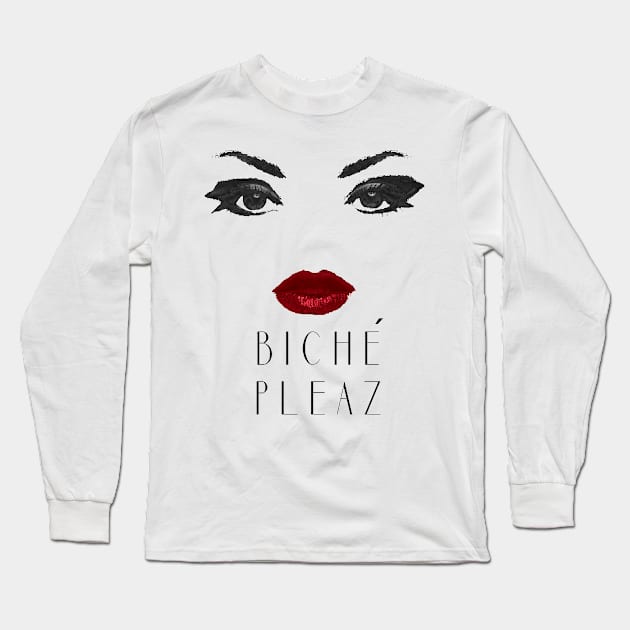 Biche Pleaz Long Sleeve T-Shirt by Dale_James